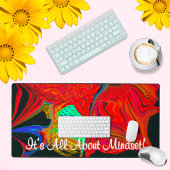 マインドセットのモチベーション液化抽象芸術 デスクマット