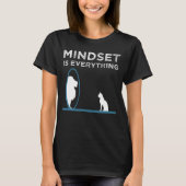 マインドセットは全やる気を起こさせる引用文 Tシャツ (正面)