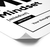 マインドセット定義 |ポスタやる気を起こさせるー ポスター (角)