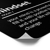 マインドセット引用文 ポスター (角)