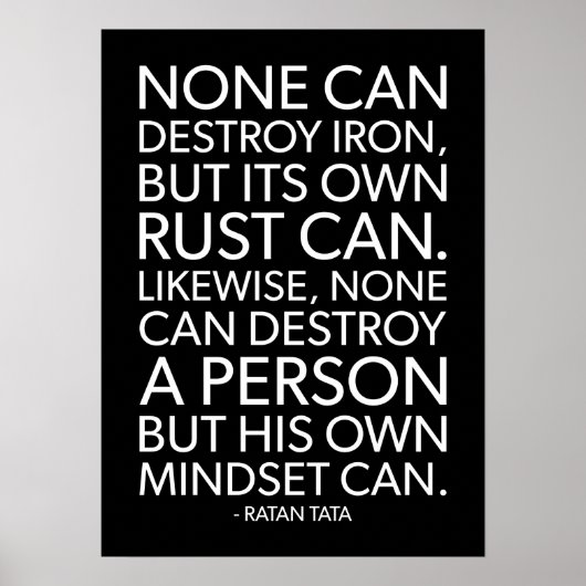 マインドセット引用文 ポスター (正面)