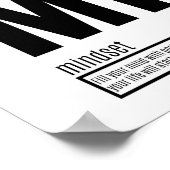 マインドセット – 成功の基本要素 ポスター (角)