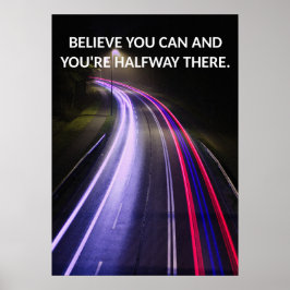 マインドセ前向きットやる気を起こさせる引用文ポスター ポスター