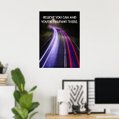 マインドセ前向きットやる気を起こさせる引用文ポスター ポスター (ホームオフィス)