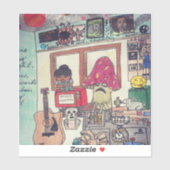 マインドトリップ（幻覚体験）のようなコントロールディアスポラステッカー シール (シート)