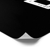 マインドドリルおもしろいブレインツールPun Dark BG ポスター (角)