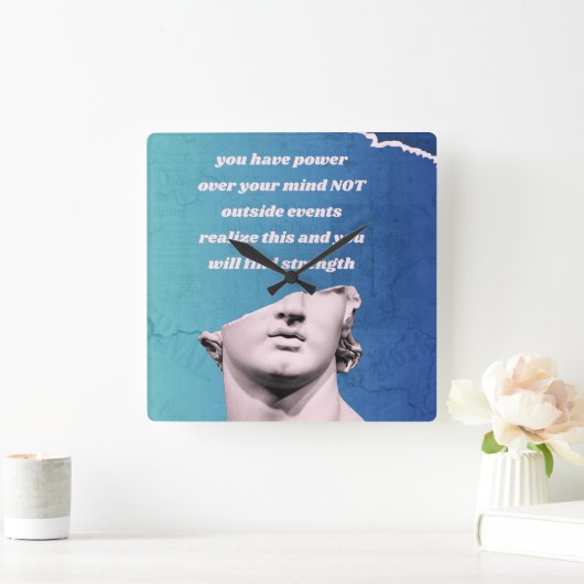 マインドパワー スクエア壁時計 (ホーム)