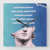 マインドパワー スクエア壁時計 (正面)