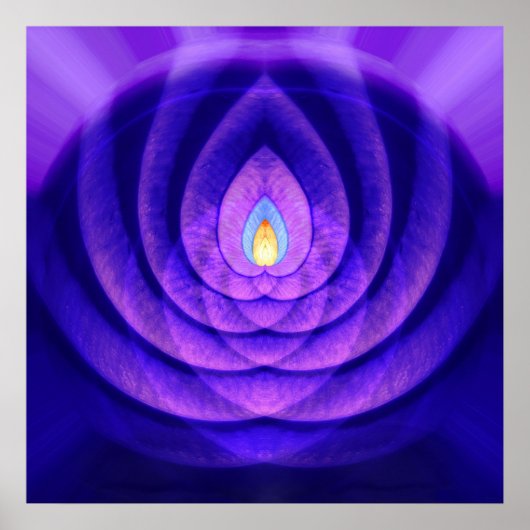 マインドビーコン（紫と青） ポスター (正面)