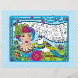 マインドフラット紙シート11"x8.5"を伸ばす