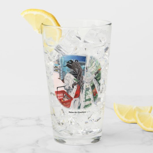 マインドフラヤースーパーマーケットファンタジーアートガラスカップ タンブラーグラス (アイス正面)