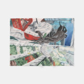 マインドフラワースーパーマーケットファンタジーアートブランケット フリースブランケット (正面(横))