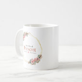 マインドフルなママの引用 コーヒーマグカップ (正面左)