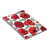 マインドフルな内省のためのフラワースパイラルノート ノートブック (右側)