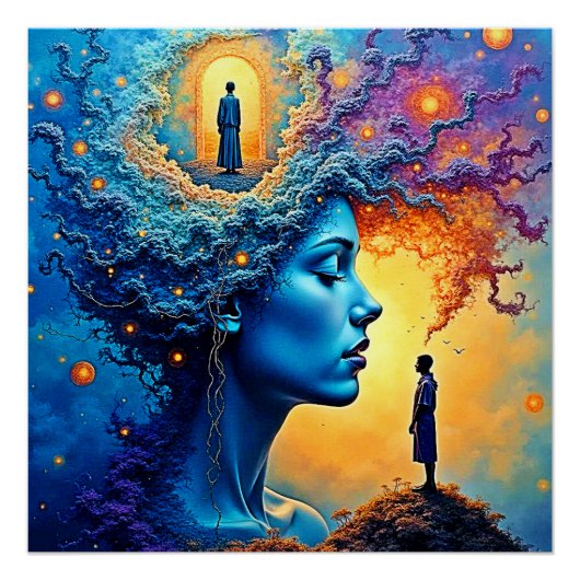 マインドフルな宇宙旅行 ポスター (正面)