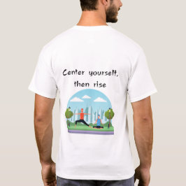 マインドフルな戦士ヨガWITHE Tシャツ