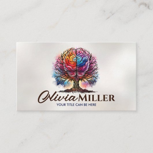 マインドフルな枝 – The Brain Tree 名刺 (正面)