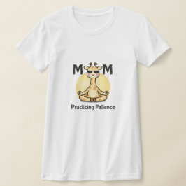 マインドフルな母性 | 瞑想するキリン Tシャツ