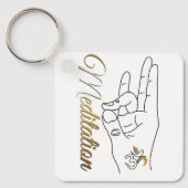 マインドフルな瞑想キーチェーン キーホルダー (正面)