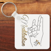 マインドフルな瞑想キーチェーン キーホルダー (正面)