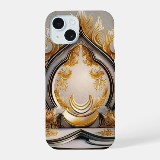 "マインドフルな静寂を見つける" iPhone 15ケース (裏面)