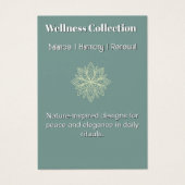 マインドフルネスウェルネスコンサルタントZen Lotusティール（緑がかった色） (正面)