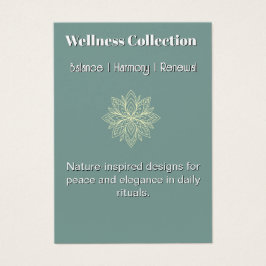 マインドフルネスウェルネスコンサルタントZen Lotusティール(緑がかった色)