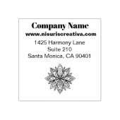 マインドフルネスウェルネスコンサルタントZen Lotusティール（緑がかった色） ラバースタンプ (インプリント)