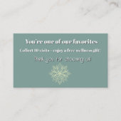 マインドフルネスウェルネスコンサルタントZen Lotusティール(緑がかった色) ロイヤリティカード (正面)