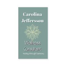 マインドフルネスウェルネスコンサルタントZen Lotusティール（緑がかった色）