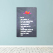 マインドフルネスウォールアートレター表現Chalkboard キャンバスプリント (インサイチュ (ウッドフロア))