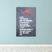 マインドフルネスウォールアートレター表現Chalkboard キャンバスプリント (インサイチュ (ウッドフロア))