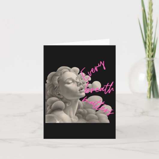 マインドフルネスステッカーのおもしろいのための全呼吸Sギフト カード (正面)