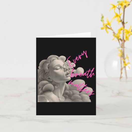 マインドフルネスステッカーのおもしろいのための全呼吸Sギフト カード (黄色い花)