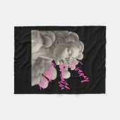 マインドフルネスステッカーのおもしろいのための全呼吸Sギフト フリースブランケット (正面(横))