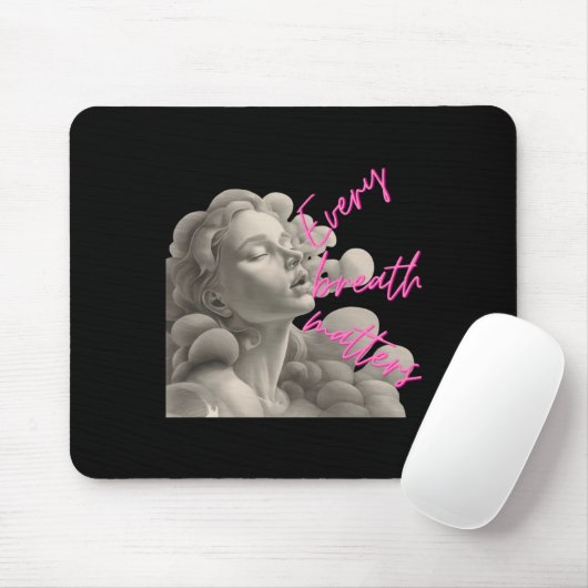マインドフルネスステッカーのおもしろいのための全呼吸Sギフト マウスパッド (マウス)