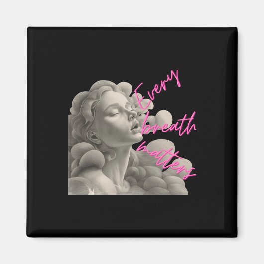 マインドフルネスステッカーのおもしろいのための全呼吸Sギフト マグネット (正面)