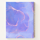 マインドフルネスブルー金ゴールド水色マルブル ノートブック (裏面)