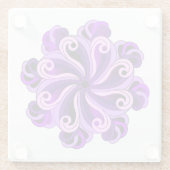 マインドフルネスマンダラデザインガラスコースター ガラスコースター (裏面)