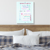 マインドフルネス語の混乱 キャンバスプリント (インサイチュ (寝室))