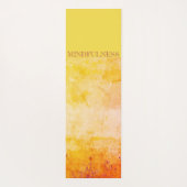 マインドフルネス黄金自然地球 ヨガマット (裏面)