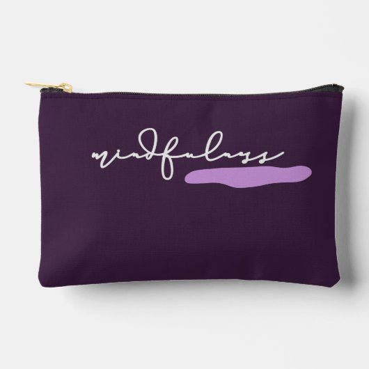 マインドフルムパープルアクセサリーポーチ アクセサリーポーチ (正面)