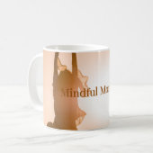 マインドフルモーメントマグ | ASMR瞑想プレゼント | リラックス コーヒーマグカップ (正面左)