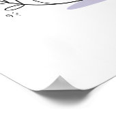 マインドフル瞑想猫スケッチ本デザイン ポスター (角)