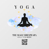 **マインドフル霊気マンヨガ金ゴールド瞑想 ウィンドウサイン (シート)