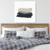 マインドフル1 – ニュートラルミニマル絵を描リスト キャンバスプリント (インサイチュ (寝室))