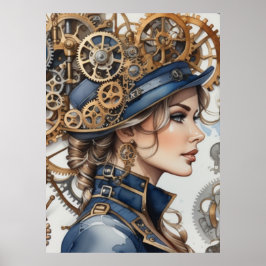 マインドフル・メカニクス:女性のギアポスター ポスター