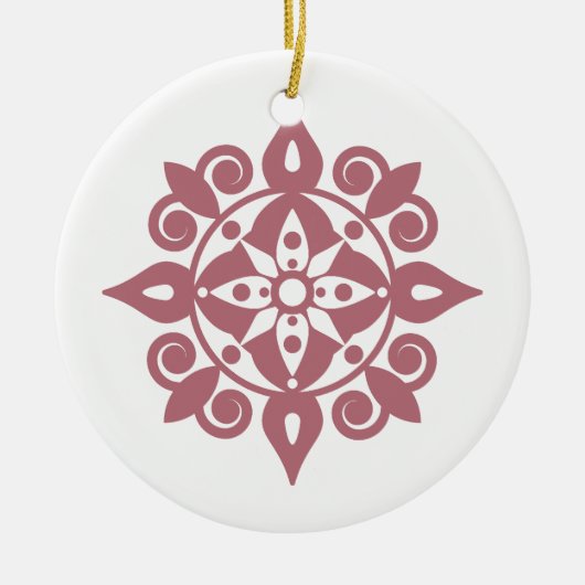 マインドフレッシュマンダラデザイン セラミックオーナメント (正面)