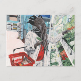 マインドフレヤーグロッサリーストアファンタジーアートポストカード ポストカード