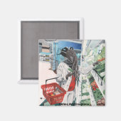 マインドフローヤグロッサリーショッピングファンタジーアートマグネット マグネット (正面/裏面)